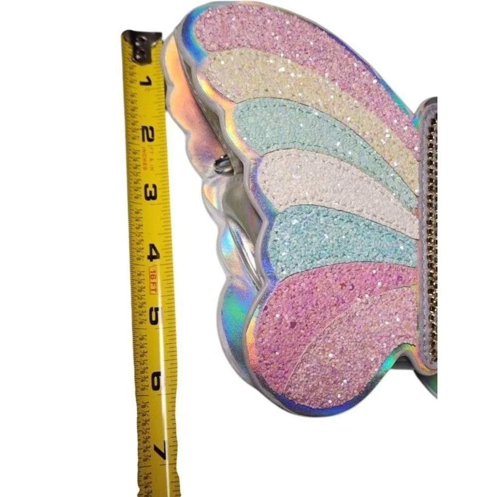 The Children's Place Girls Easter Glitter Holographic Butterfly Bag